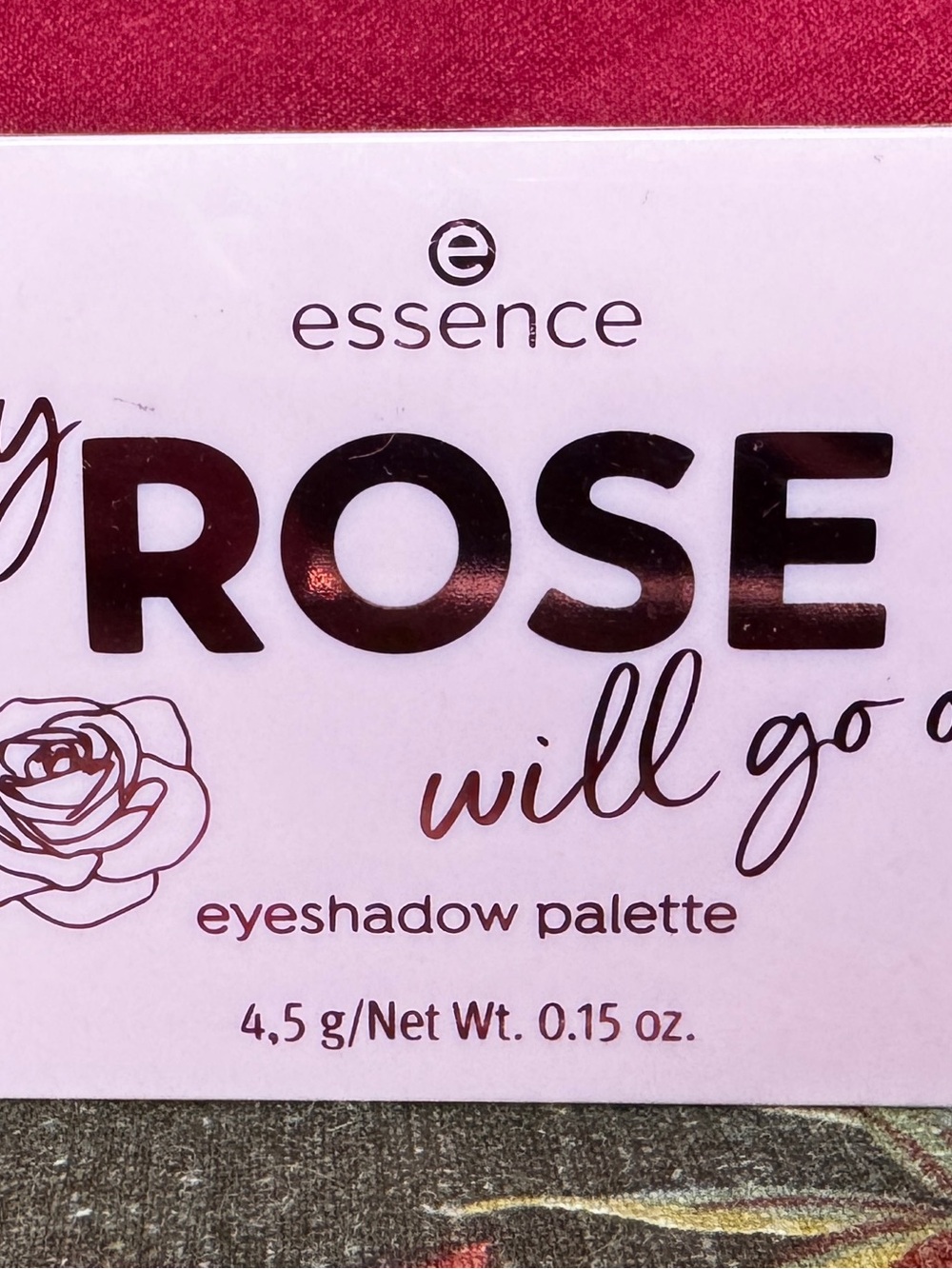 essence my ROSE will go on Eyeshadow Palette Vegan Pressed Powder 0.15 oz NWOB